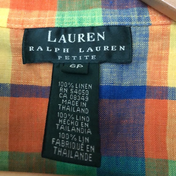 Ralph Lauren linen wrap top - Picture 3 of 4